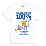 Tシャツ RAIN 100%